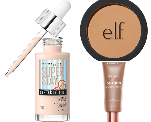 Drugstore makeup that feels High-end ✨ cover photo collage