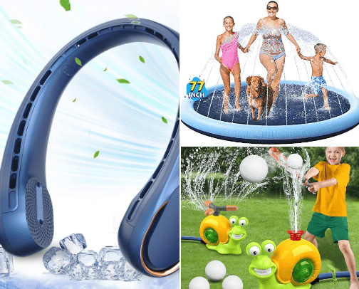 Must have items to keep cool this summer! cover photo collage