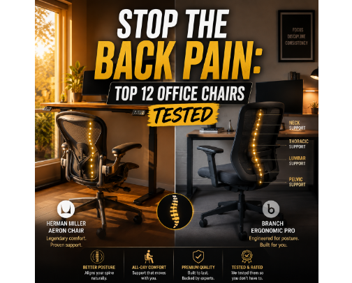 12 Best Ergonomic Office Chairs Worth Every Penny cover photo collage