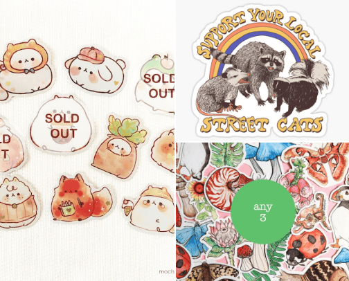 Stickers cover photo collage