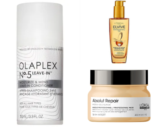 a guide to healthy, shiny hair✨ cover photo collage