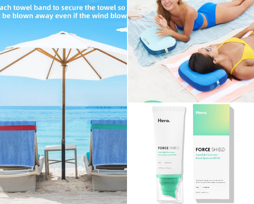 Pool / Beach Essentials cover photo collage
