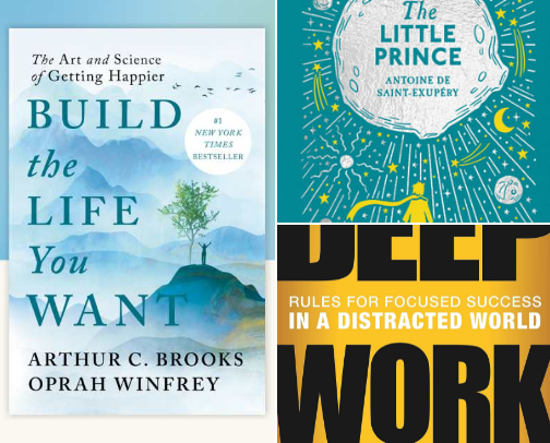 Must-Read Books For Growth, Purpose And Peace cover photo collage