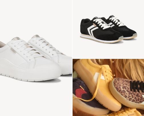 High quality sneakers that are both comfortable and cute. cover photo collage