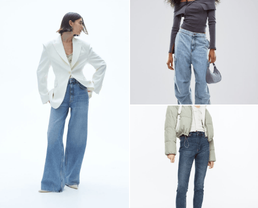 Woman Jeans cover photo collage