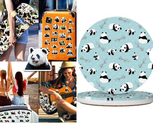Panda finds 🐼 cover photo collage