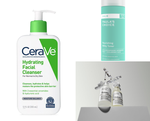 My Rosacea Skin Care Rotation ✨️ cover photo collage