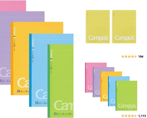 My favorite stationary items for studying Japanese and Korean!! cover photo collage