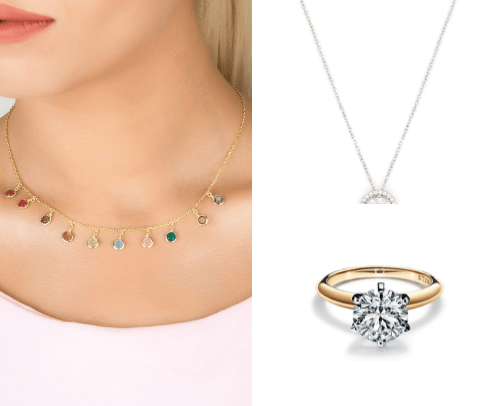 Expensive jewery cover photo collage