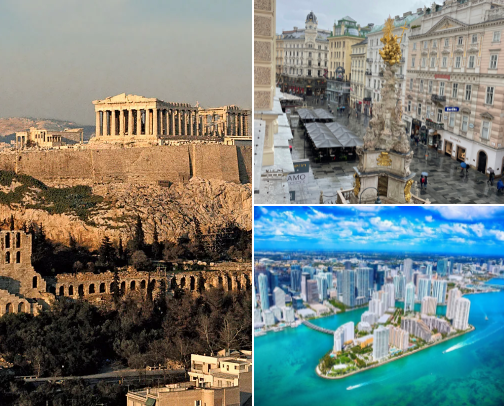 Travel🌊☀️🏙️ cover photo collage