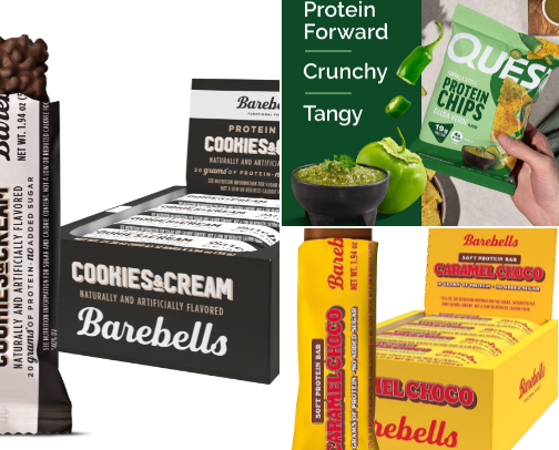 Favorite high protein quick grab snacks cover photo collage