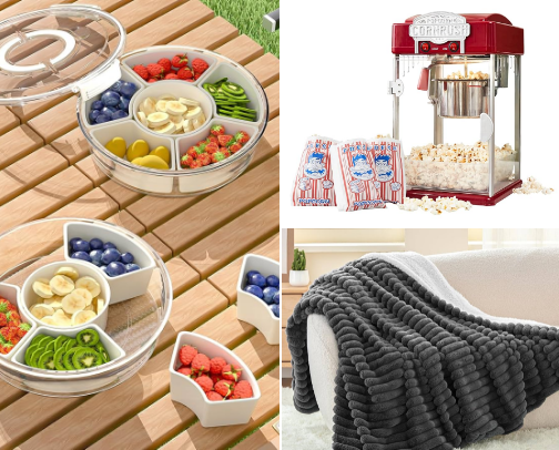 The Perfect Movie Night at Home! cover photo collage