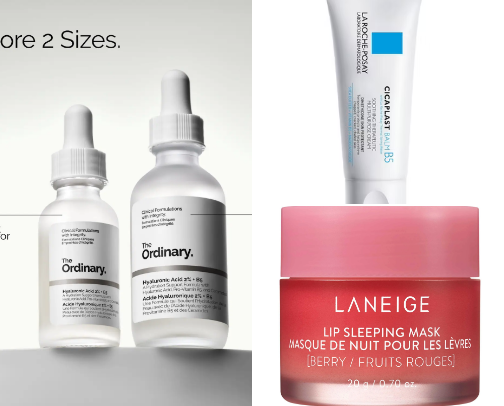 Skin care cover photo collage
