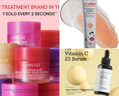 Glow Goals | Beauty Must-Haves from Around the World cover photo collage