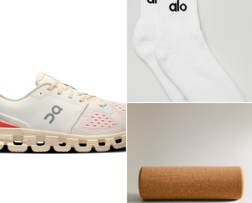 gym essentials 🏋🏼‍♀️💪🏼👟 cover photo collage