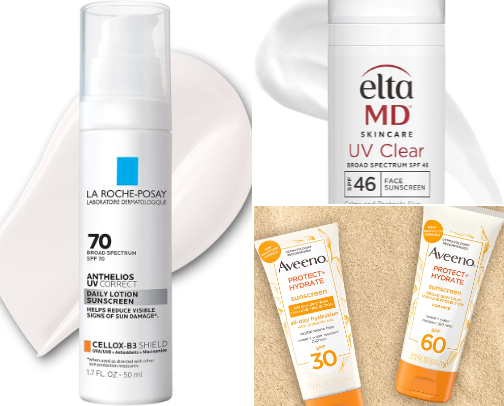 SPF sunscreen cover photo collage