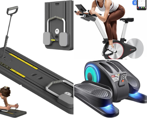 Exercise equipment for home cover photo collage