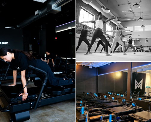 Houston’s Best Pilates, Barre, & Megaformer Studios cover photo collage