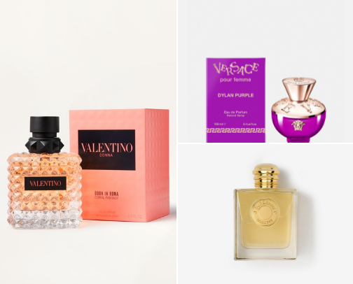 Complimented perfumes cover photo collage