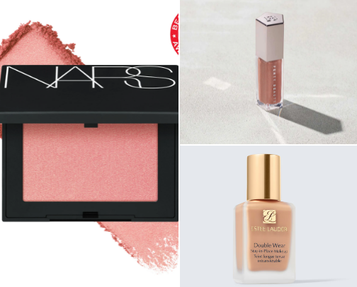 makeup products for the perfect ✨GLAM✨ cover photo collage