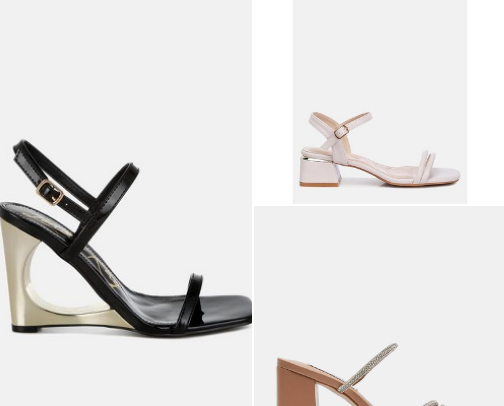 Shoes and bags cover photo collage