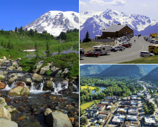 Washington State Bucket List Destinations cover photo collage