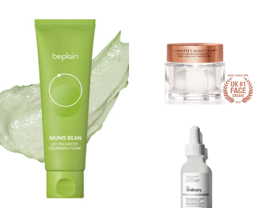 My combo, acne prone skin favourites!🤍🧴 cover photo collage