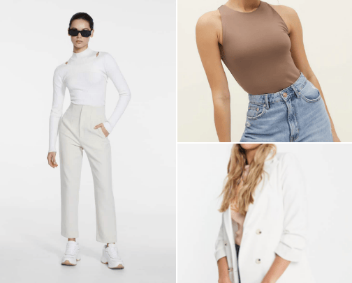 Business clothes cover photo collage
