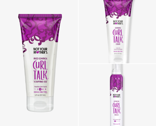 Curly Hair products cover photo collage