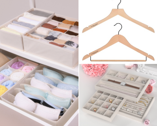 Closet organization favorites cover photo collage