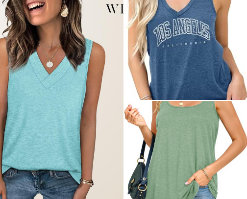 V-Neck Tanks That Deserve a Spot in Every Wardrobe cover photo collage