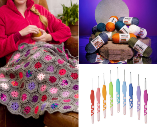Come Crochet with me! cover photo collage