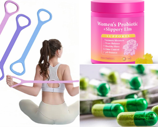 Over the counter products that I use daily for my health cover photo collage