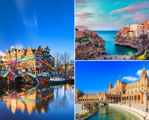 My bucket list / Places to visit ✈️🌳🌴🌇. cover photo collage