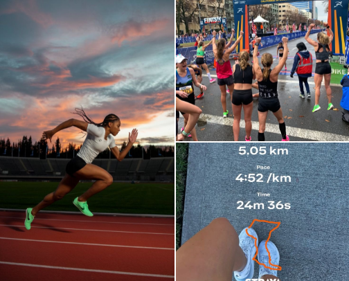 Hot Girl Running Essentials 🔥🏃🏽‍♀️💨 cover photo collage