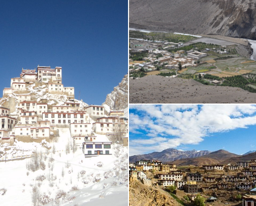 Monestaries of North India: Where Time Loves You Back cover photo collage