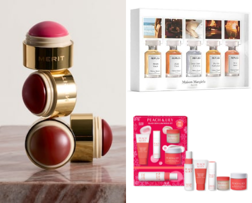 merry & bright holiday beauty sets 🎄✨ cover photo collage