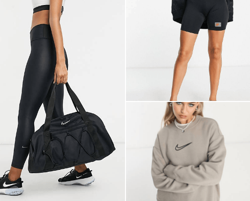 Sportswear cover photo collage