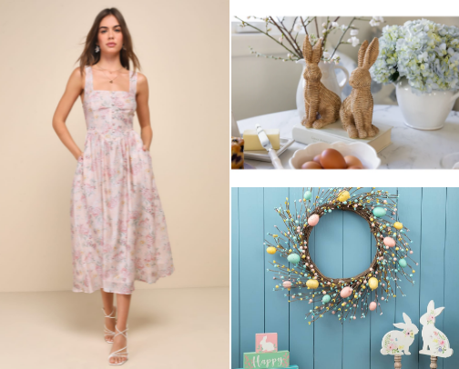 Easter is coming! Be unique in every way! 🐣🌷 #dresses #decors cover photo collage