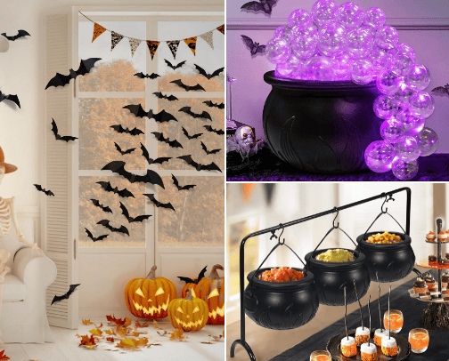Eerie and Early Halloween Decor cover photo collage