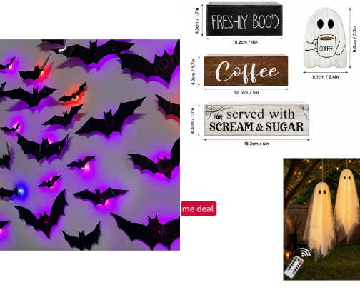 Halloween decor cover photo collage