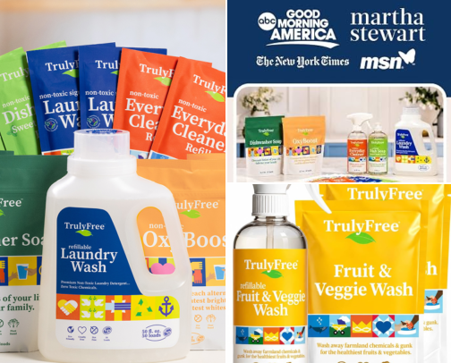 Low toxic products cover photo collage