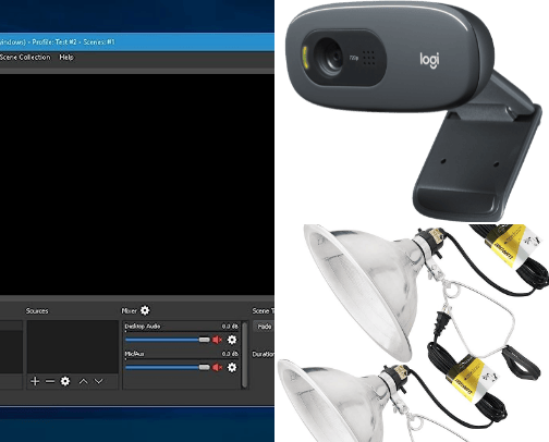 Live streaming set up on a budget cover photo collage