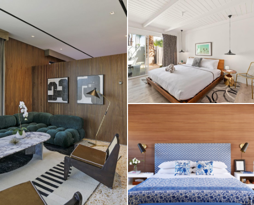 15 Mid-Century Modern Hotels in Palm Springs & the Coachella Valley cover photo collage