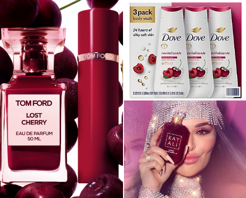 She smells like cherries🍒 cover photo collage