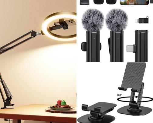 My Favourite Amazon set up for beginner content creators cover photo collage