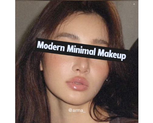 modern minimal makeup cover photo collage