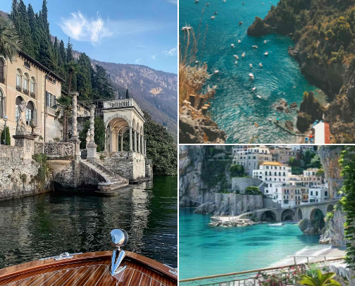 Italy🍝 cover photo collage