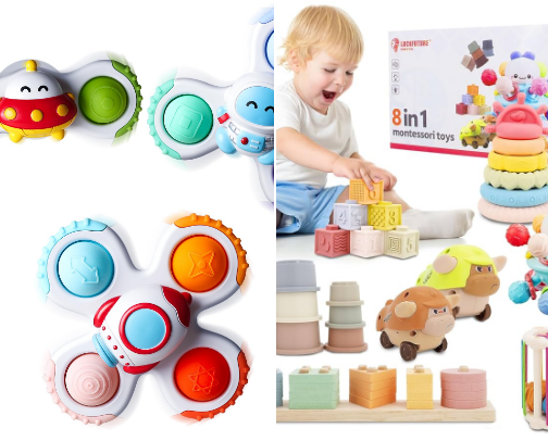 Montessori Baby Toys cover photo collage