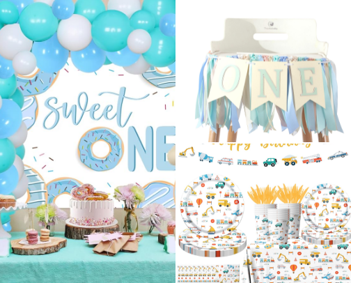 Kid birthday celebration prep cover photo collage